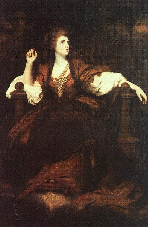 Sir Joshua Reynolds Portrait of Mrs Siddons as the Tragic Muse oil painting image